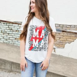 Zutter Mama Leopard Patch Tee