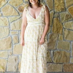 In Loom Small The Tiered Tie Strap Dress