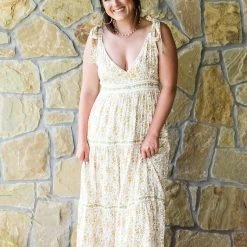 In Loom Small The Tiered Tie Strap Dress