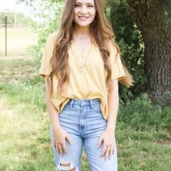 In Loom Small The Washed Henley Top