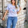 Lucky & Blessed XL Rodeo Mama Tee