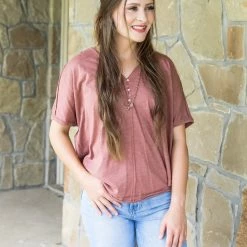 In Loom Small The Washed Henley Top