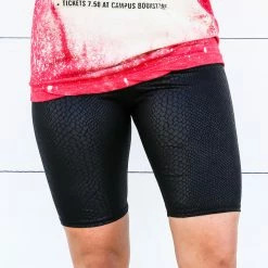 Cherish Large Snakeskin Biker Shorts