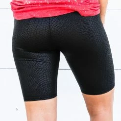 Cherish Large Snakeskin Biker Shorts