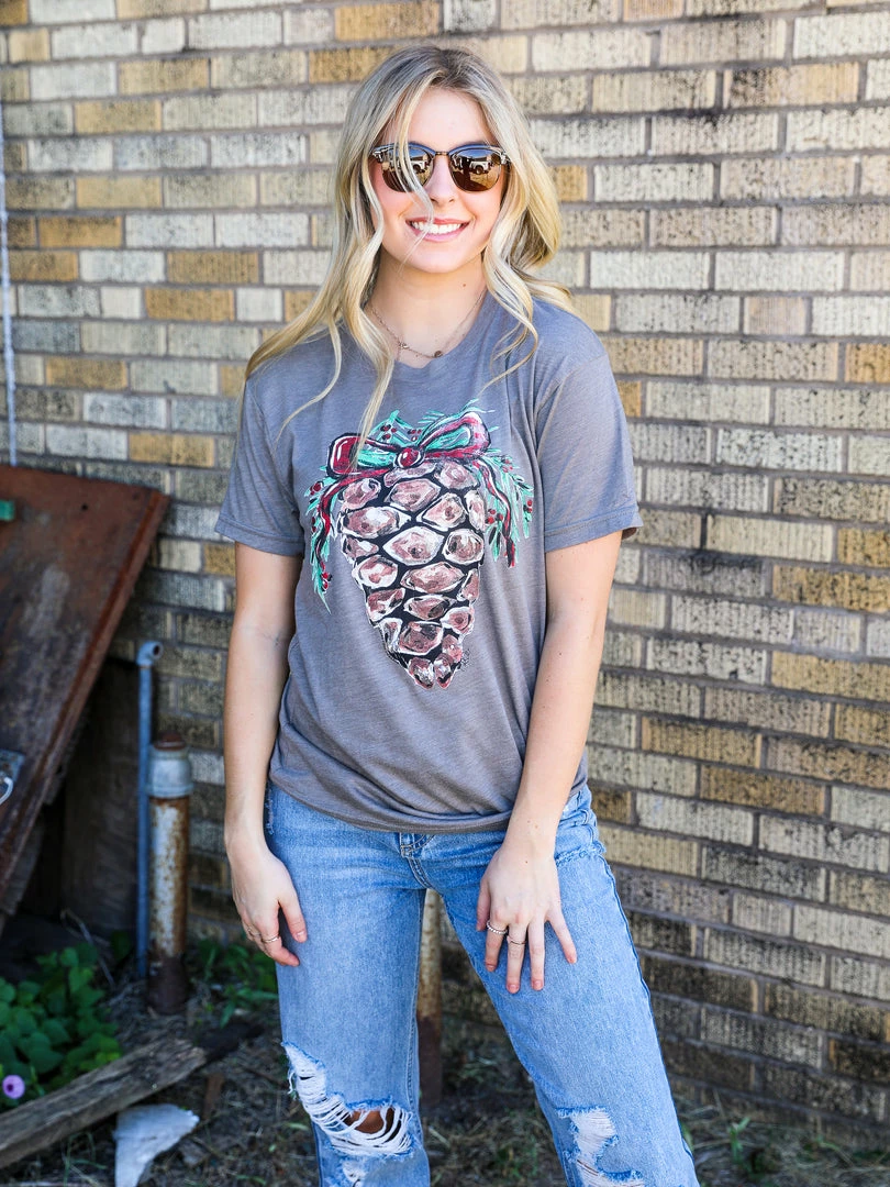 Texas True Threads Graphic Tees & Tanks Callies Pinecone Tee 3 Texas True Threads Graphic Tees & Tanks Callies Pinecone Tee
