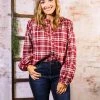 Andree By Unit The Balloon Sleeve Plaid Top Small 2 Andree By Unit The Balloon Sleeve Plaid Top Small