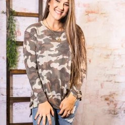 Jodifl The Loose Camo Top