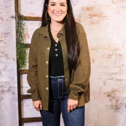 Hailey&Co The Fall Time Shacket Small