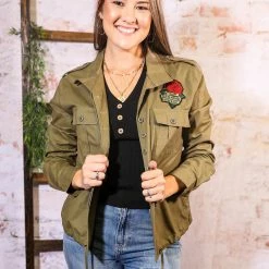 American Fit The Floral Patch Jacket Small