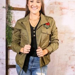 American Fit The Floral Patch Jacket Small