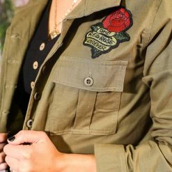 American Fit The Floral Patch Jacket Small