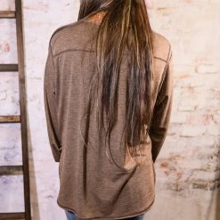 Hailey&Co Long Sleeve Tops The Contrast Shacket