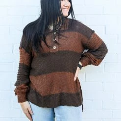 Hailey&Co The Oversized Striped Sweater Small