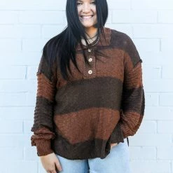 Hailey&Co The Oversized Striped Sweater Small