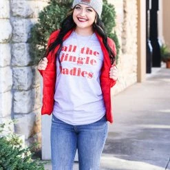 Crazy Cool Threads All The Jingle Ladies Tee Small