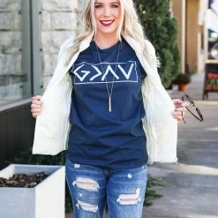 Crazy Cool Threads Medium God Is Greater Graphic Tee
