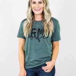Crazy Cool Threads Large Army Wife Tee