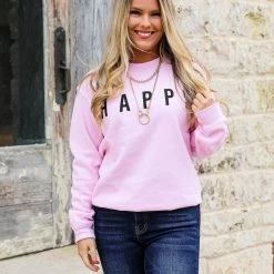 Alphia Happy Graphic Sweatshirt