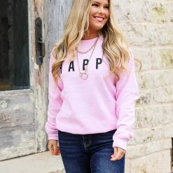 Alphia Happy Graphic Sweatshirt