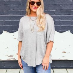 7th Ray Medium Solid Waffle Pocket Top