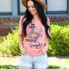 Lucky & Blessed Cosmic Cowgirl Graphic Tee Small
