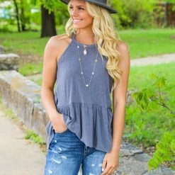 Mittoshop Medium The Ribbed Peplum Tank 12 Mittoshop Medium The Ribbed Peplum Tank