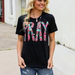 Texas True Threads Small Callies Pray Graphic Tee