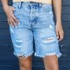 KanCan High Rise 90's Boyfriend Shorts