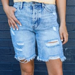 KanCan High Rise 90's Boyfriend Shorts