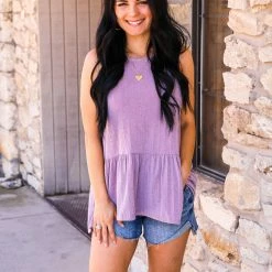 Mittoshop Medium The Ribbed Peplum Tank 14 Mittoshop Medium The Ribbed Peplum Tank