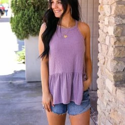 Mittoshop Medium The Ribbed Peplum Tank 17 Mittoshop Medium The Ribbed Peplum Tank