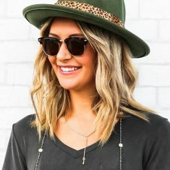 One24Rags Accessories Lindsey Leopard Wool Hat