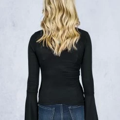 Hayden Los Angeles V Neck Bell Top