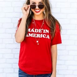 Alphia Medium Made In America Tee