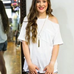 La Vida Cold Shoulder Top Small