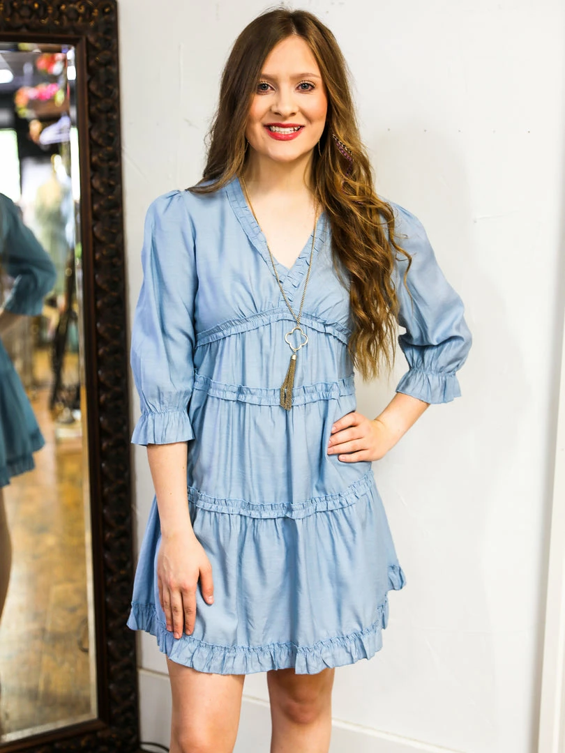 Miss Sparkling The Savanna Ruffle Dress Large 3 Miss Sparkling The Savanna Ruffle Dress Large