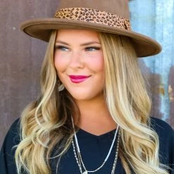 One24Rags Accessories Lindsey Leopard Wool Hat