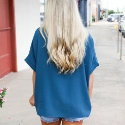 Trend Notes Small The Oversized Folded Sleeve Top