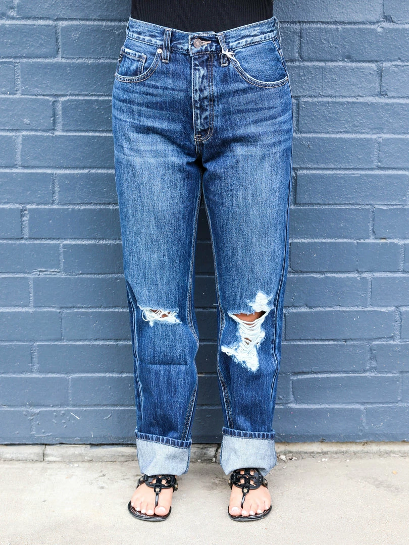 KanCan The Dotty High Rise Boyfriend Jeans Jeans & Bottoms 3 KanCan The Dotty High Rise Boyfriend Jeans Jeans & Bottoms
