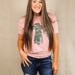 Texas True Threads Pink Desert Thunderbird Tee XL