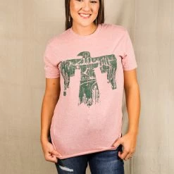 Texas True Threads Pink Desert Thunderbird Tee XL