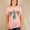 Texas True Threads Pink Desert Thunderbird Tee XL