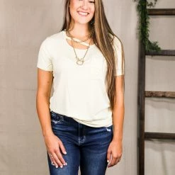 Vanilla Bay The Cutout Detail Top Small