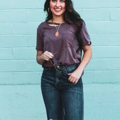 Vanilla Bay The Cutout Detail Top Small