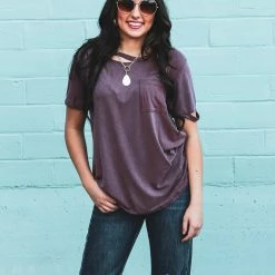 Vanilla Bay The Cutout Detail Top Small