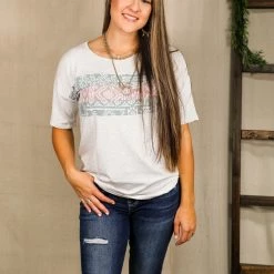 Vanilla Bay The Pastel Aztec Top