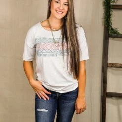 Vanilla Bay The Pastel Aztec Top