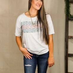 Vanilla Bay The Pastel Aztec Top