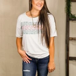 Vanilla Bay The Pastel Aztec Top