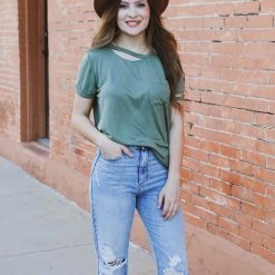 Vanilla Bay The Cutout Detail Top Small